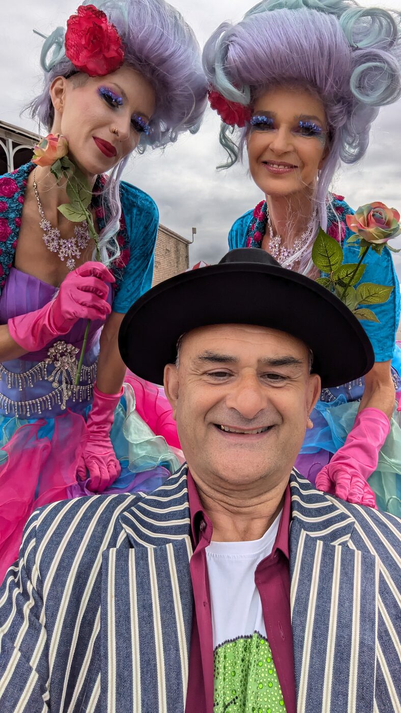 Barney out and about at an event